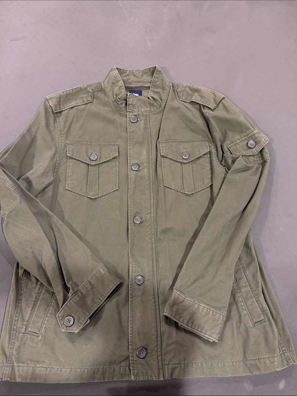 Gap Men's Olive Green Military Utility Jacket